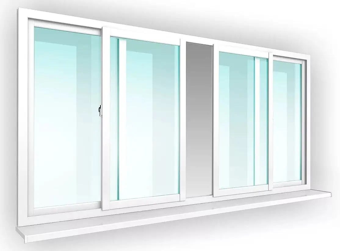 Hochwertige PVC-Fensterinstallation